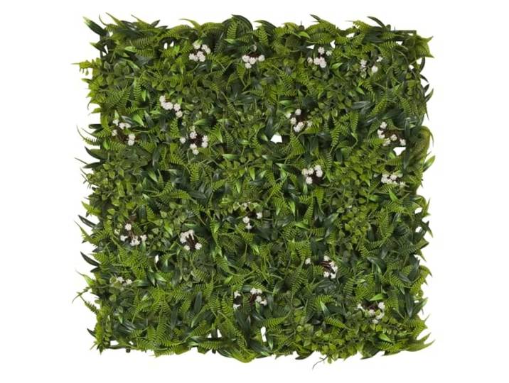 hjh OFFICE Pflanzenwand künstlich More Green I 50x50 cm Indoor Pflanzenmatte als Wandbegrünung, Pflanzenbild Deko, Grün