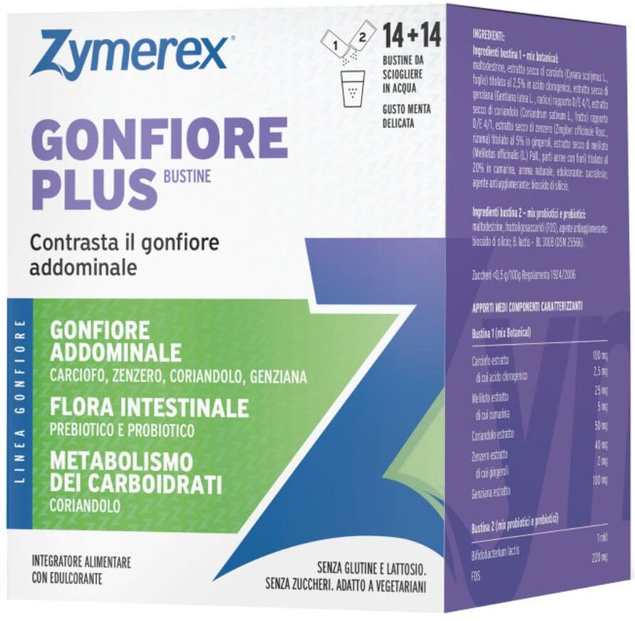 WILCO FARMA Srl SU Zymerex Gonfiore Plus, 14+14 bustine