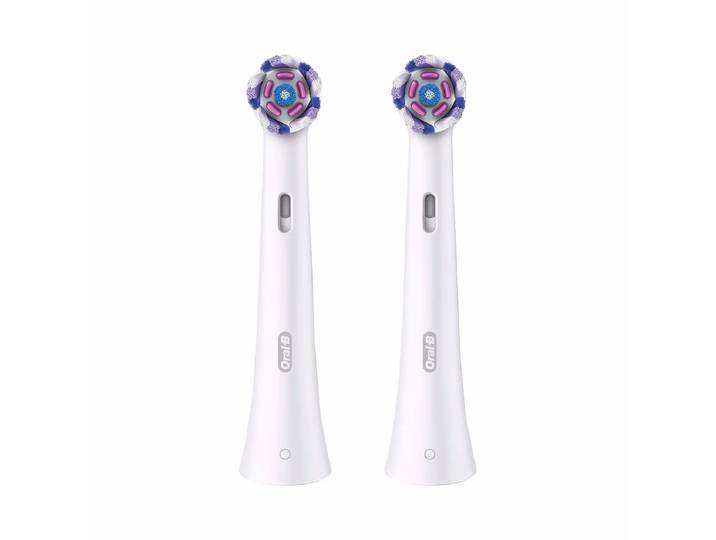 Oral-B iO Radiant White 2er Aufsteckbürsten – Ersatzbürste/Zahnpflege Zubehör – weiss