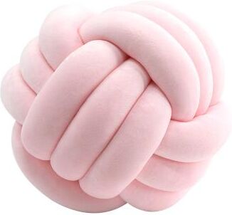 Lush Living Finds Modern Soft Big Cushion, Handmade Art Decor Knot Ball Throw Pillow For Home Sofa, Cozy Decorative White Christmas Cushio pink