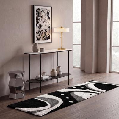 SAFAVIEH Florida Shag Riet Abstract 1.2-inch Thick Rug