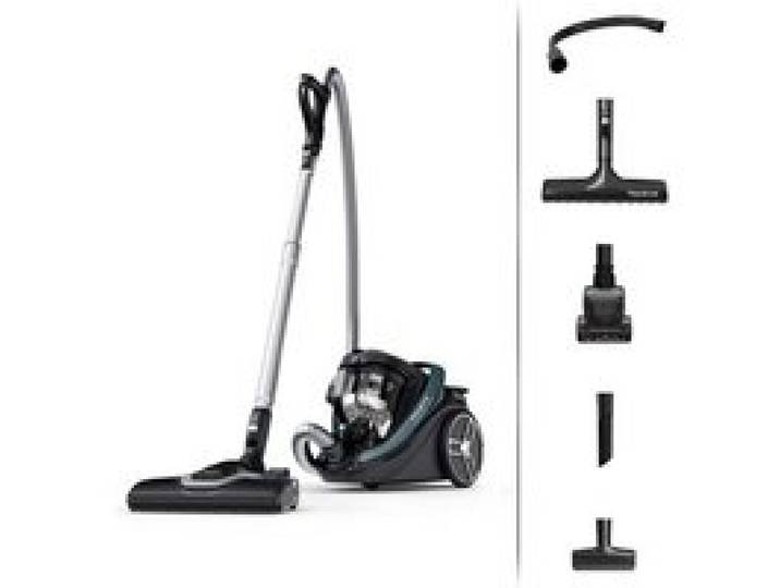 Aspirateur sans sac - Rowenta - Total Clean RO7961EA - 500 W - Noir et Bleu - 2 Litres