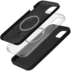 Crong Color Cover Magnetic - Hülle iPhone 14 MagSafe (schwarz) (Apple iPhone 14), Smartphone Hülle, Schwarz