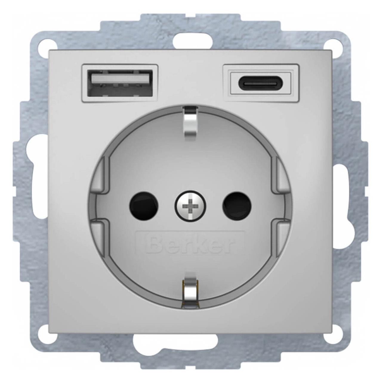 Berker 48041404 Steckdose SCHUKO/USB A-C (48041404)