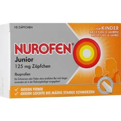 NUROFEN Junior 125 mg Zäpfchen 10 St