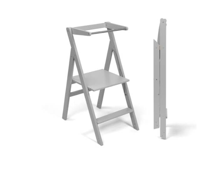 Ette Tete Faltbarer Lernturm mit Verstellbarer Höhe STEP'n'FOLD (Grau)