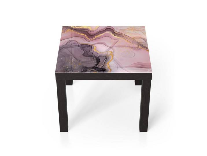 DEQORI Couchtisch 'Zarte Wirbel', Glas Beistelltisch Glastisch modern
