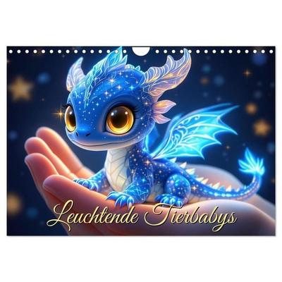 Leuchtende Tierbabys (Wandkalender 2027 DIN A4 quer), CALVENDO Monatskalender
