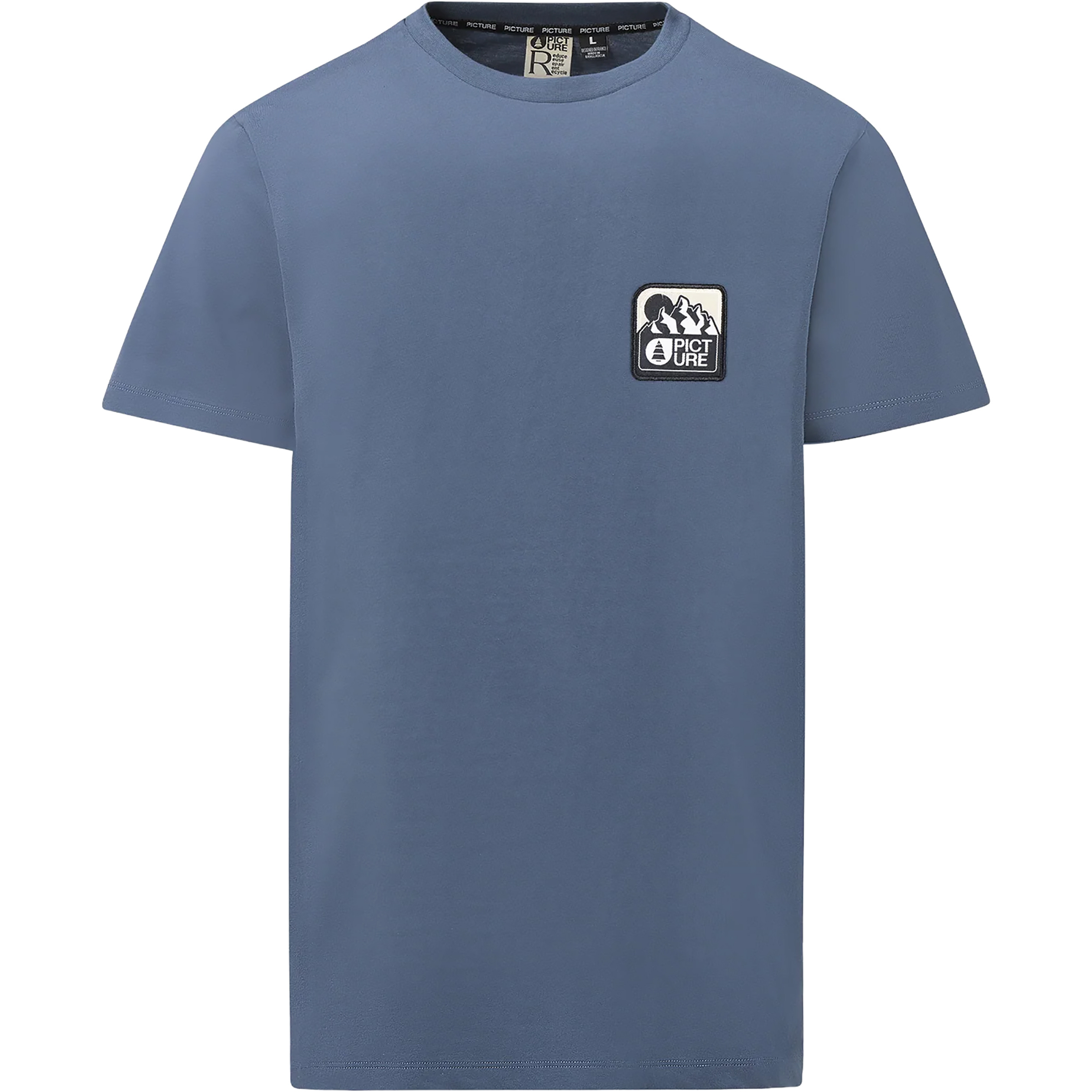 Picture Adak Herren T-Shirts blau Größe S Lifestyle Hautfreundlich