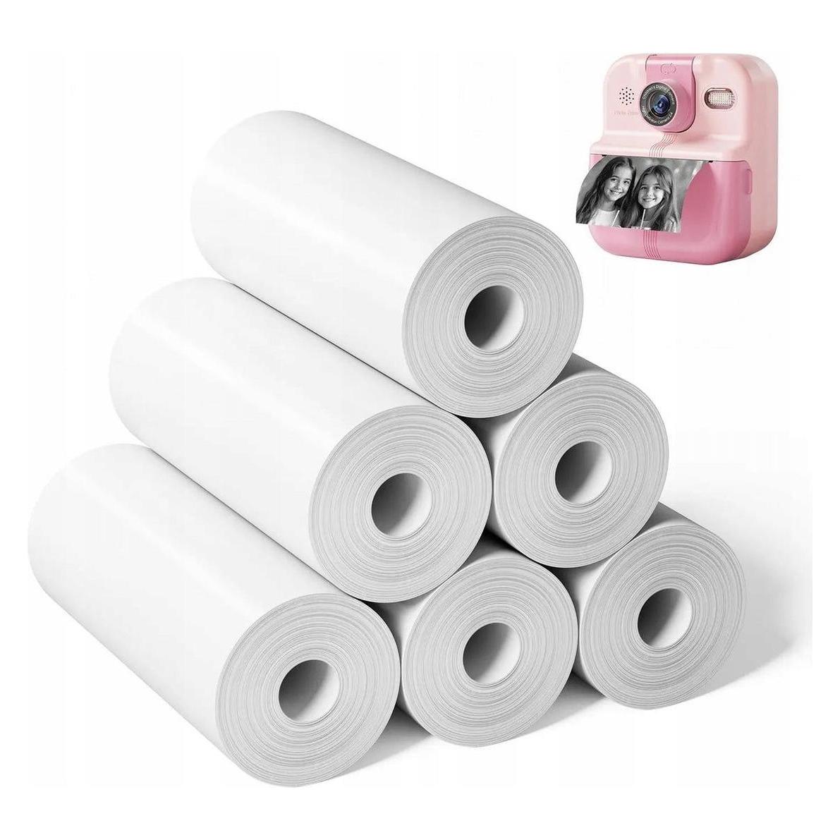 Xrec Papier Biały Wkład Wkłady 6x Rolka 57 mm 57mm x 6m do Aparatu P02 K22 / P2-RM (XREC)