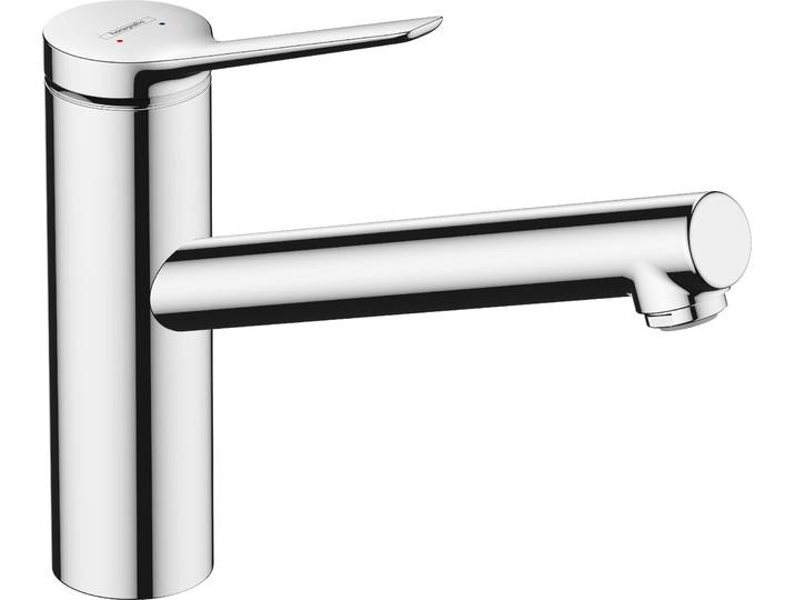 robinet de cuisine monocommande Hansgrohe Zesis M33\, finition chrome\, technologie EcoSmart\, 1 jet