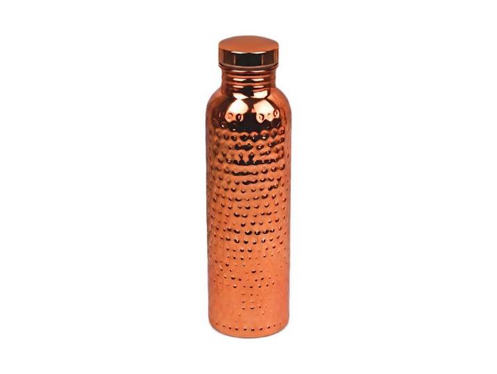 LuxusKollektion Trinkflasche Wasserflasche Kupfer Hammerschlag 800ml Ayurveda