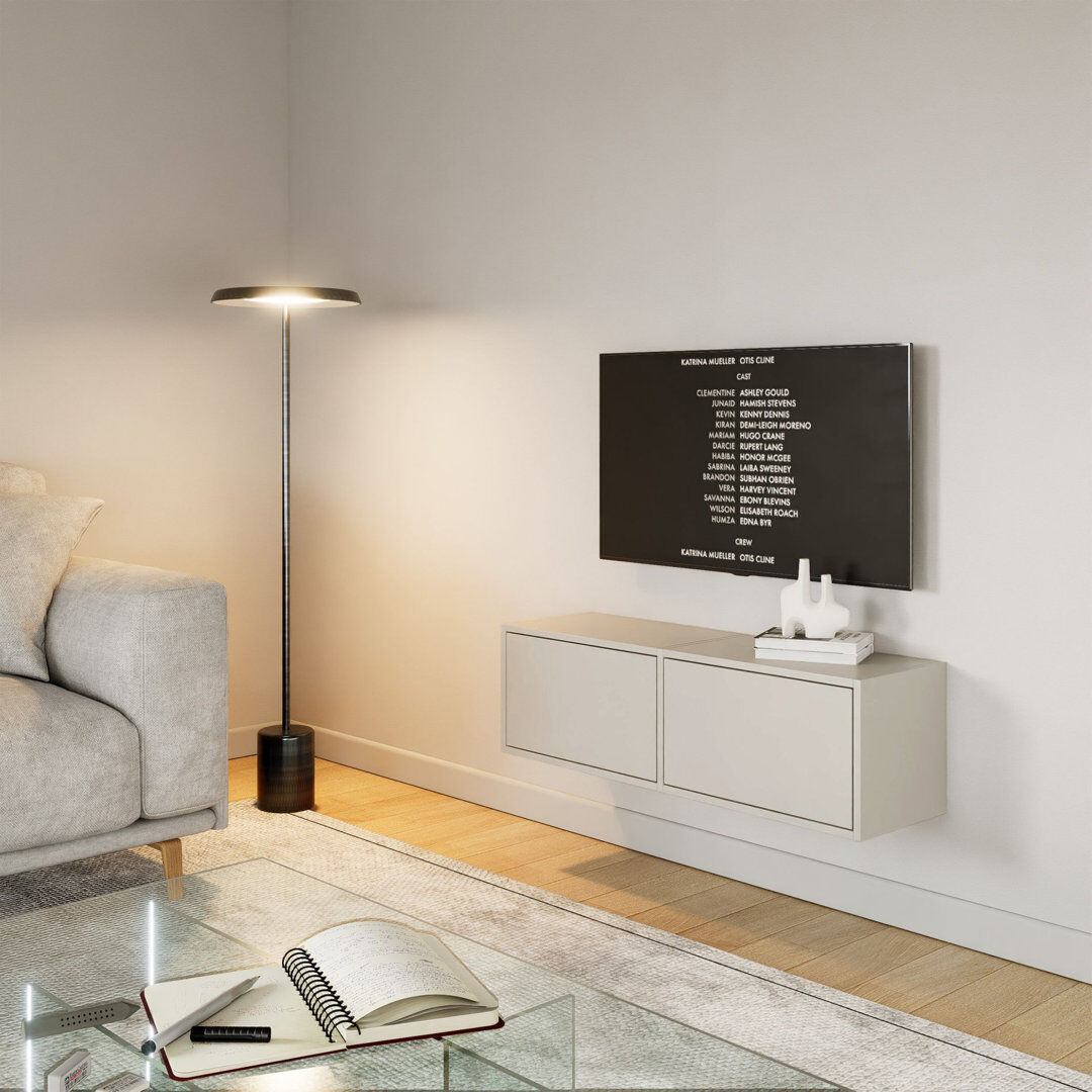 17 Stories Takiea TV Stand for TVs up to 48" Cream 48"