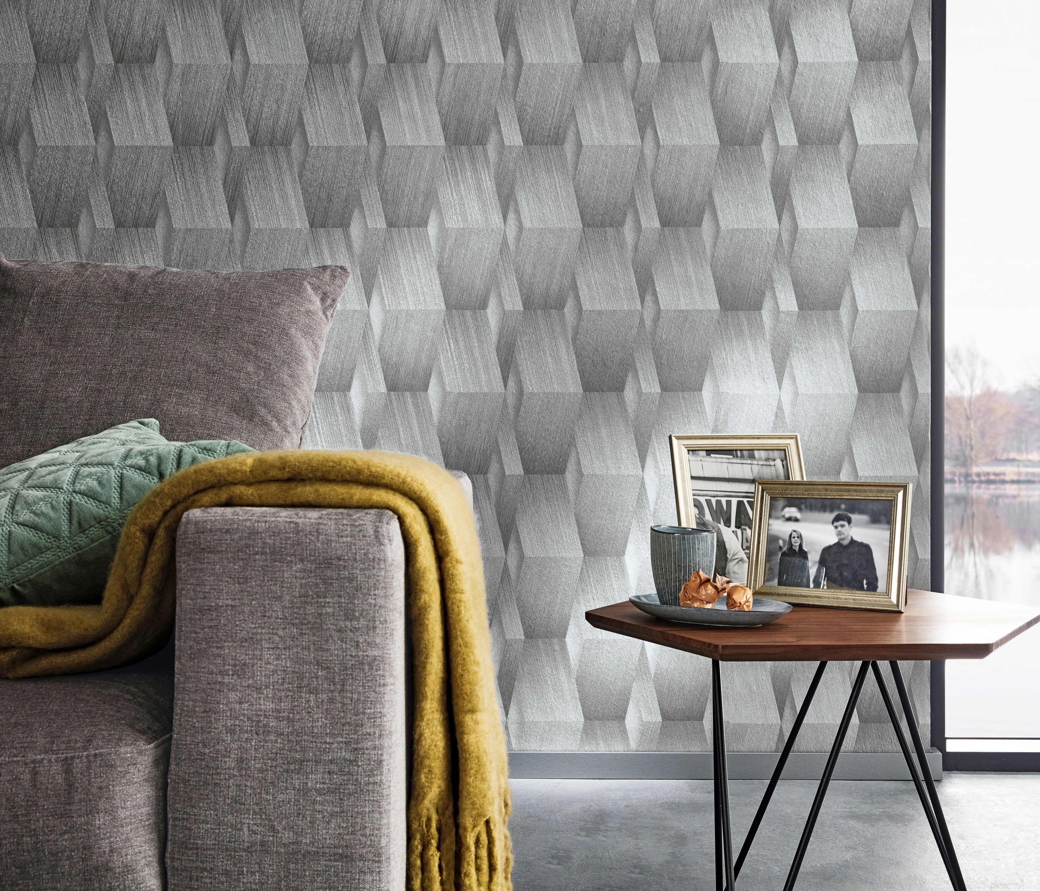 Fashion for walls "Fashion for Walls" 10,05 x 0,53m grafisch, Muster grau B/L: 0,53m x 10,05m, Rollen: 1