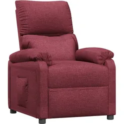 vidaXL Relaxsessel Weinrot Stoff
