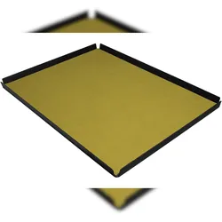 Stil Casa, Set 6 Tabletts pro Hotelzimmer, Innenraum aus Polyurethan gepaart, 51,5x39,5 cm, Farbe gelb ocker.