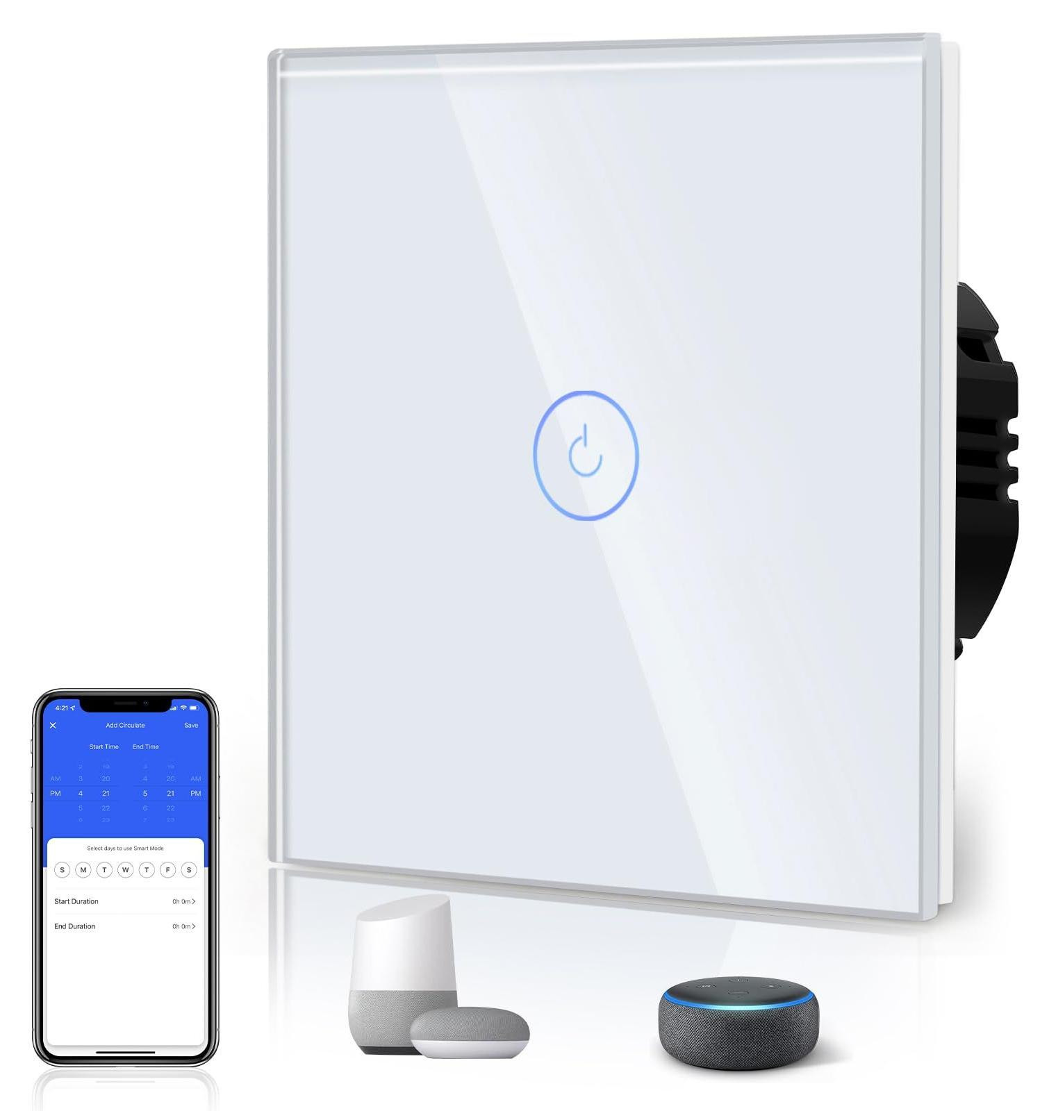 Selius Smart WiFi Aanraaksensorschakelaar voor Neutrale Lijn