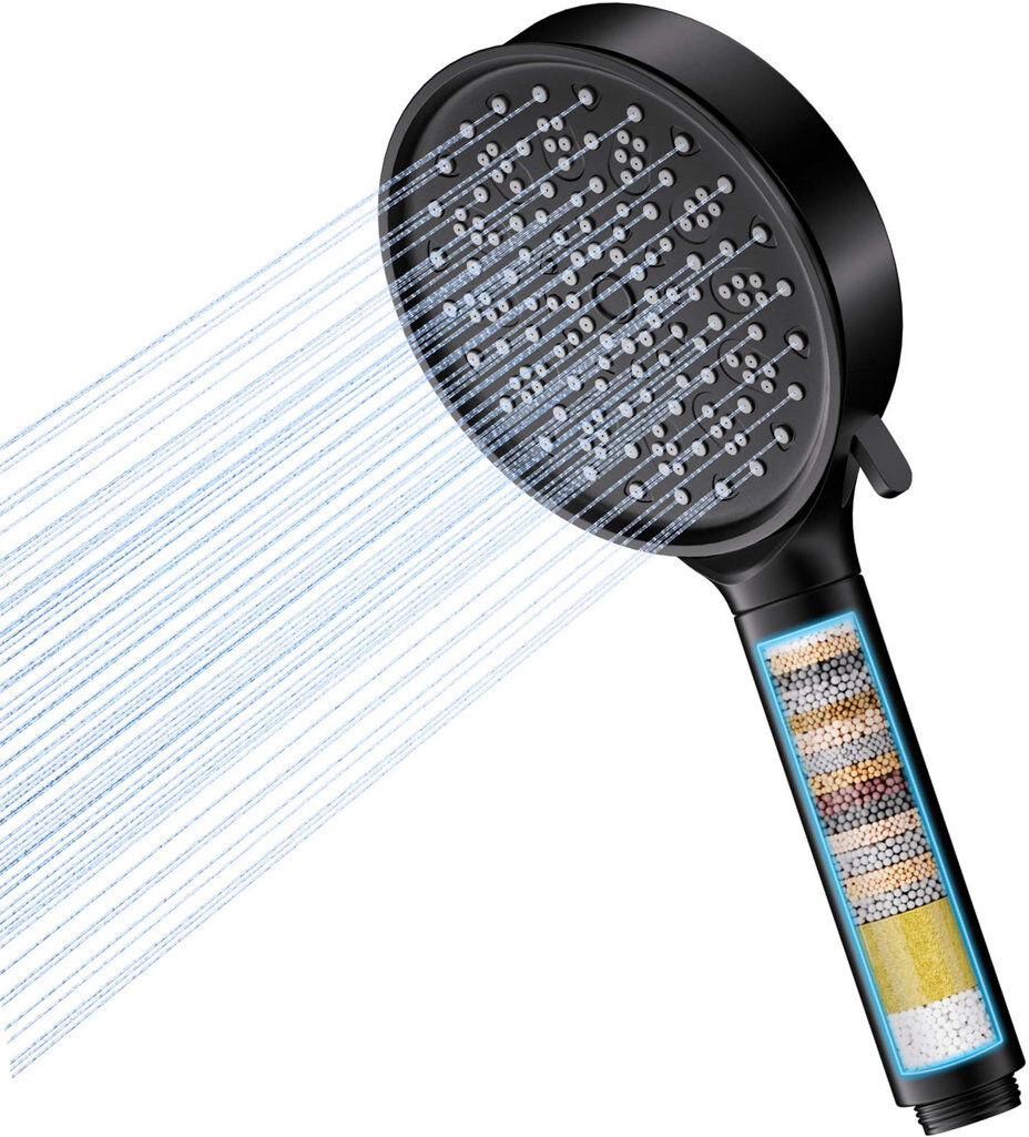 Belfry Bathroom Rain and Massage/Jet Handheld Shower Head Chrome 12.4cm W