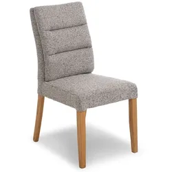 2er-Set [de]sign & more Stuhl Sarry Stoff Grau