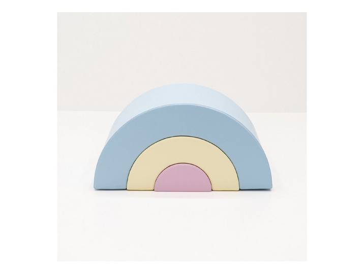 IGLUSoftplay Rainbow Montessori Softbaustein-Set Pastel Soft Play mehrere Farben Spielbauklötze, Montessori-inspiriertes Soft Play Set, Regenbogen-Design