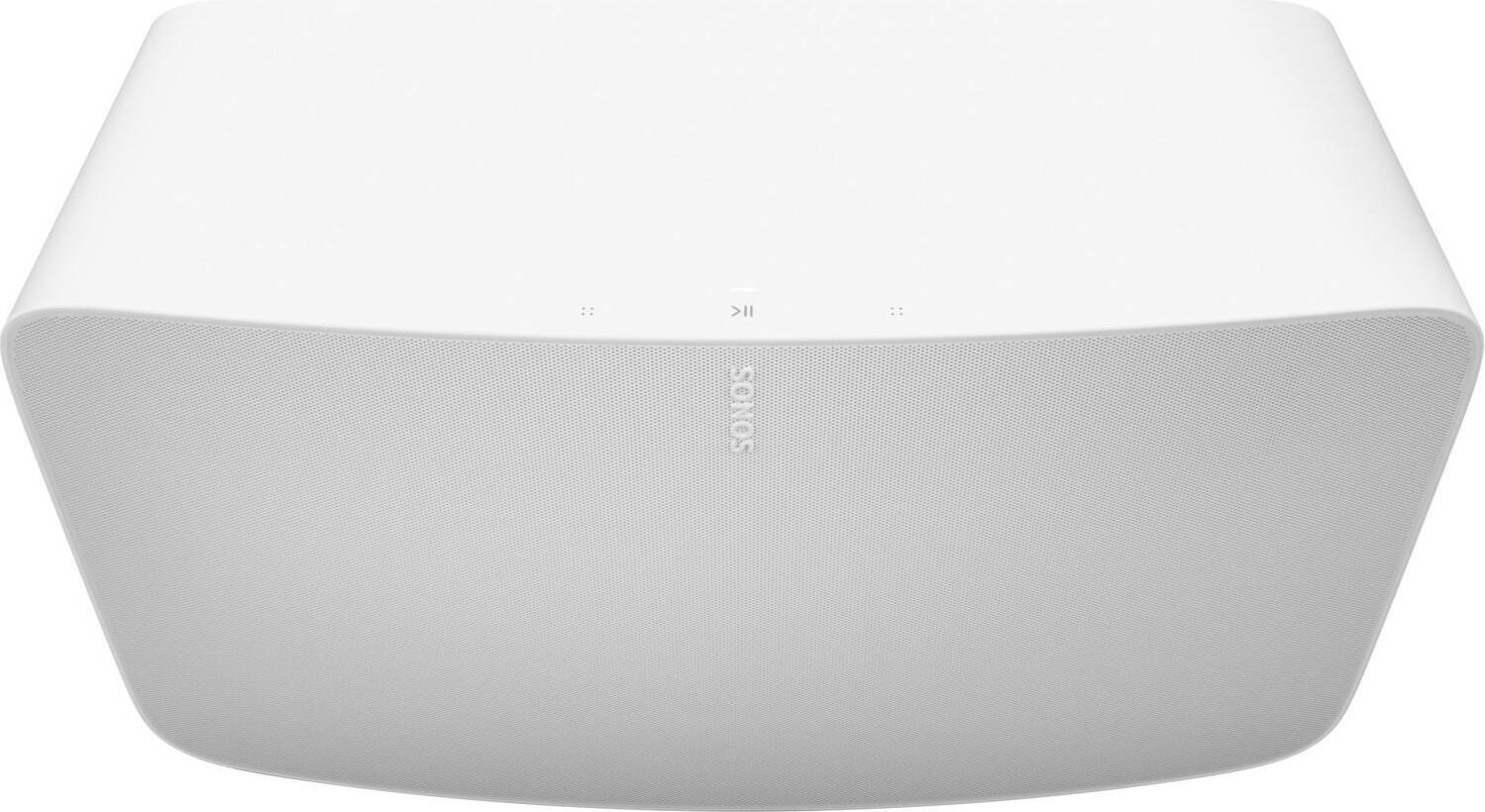 Sonos Five weiß Streaming-Lautsprecher (WLAN, AirPlay 2, App-Steuerung, Touch, 3,5mm Eingang, Stereo, Feuchtigkeitsbeständig)
