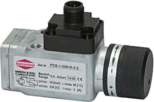 Riegler Interrupteur de pression Connexion électr. M12x1, commutateur, G 1/4, 0,5-8 bar (DS 5822)