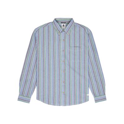 Langarmhemd ELEMENT "Button Down Regular Oxford", Herren, Gr. S, bunt (oxford multico), Obermaterial: 100% Baumwolle., Hemden