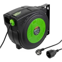 Procraft, Kabelrolle, EK25N Selbsteinziehendes Verlängerungskabel 25 m (25 m, 1.50 mm2)