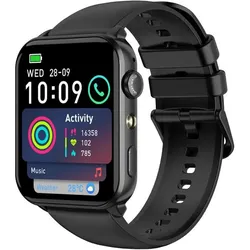 Blackview R30 Max (Montre connectée - 1.91" - Appels bluetooth) Noir (48.51 mm), Smartwatch