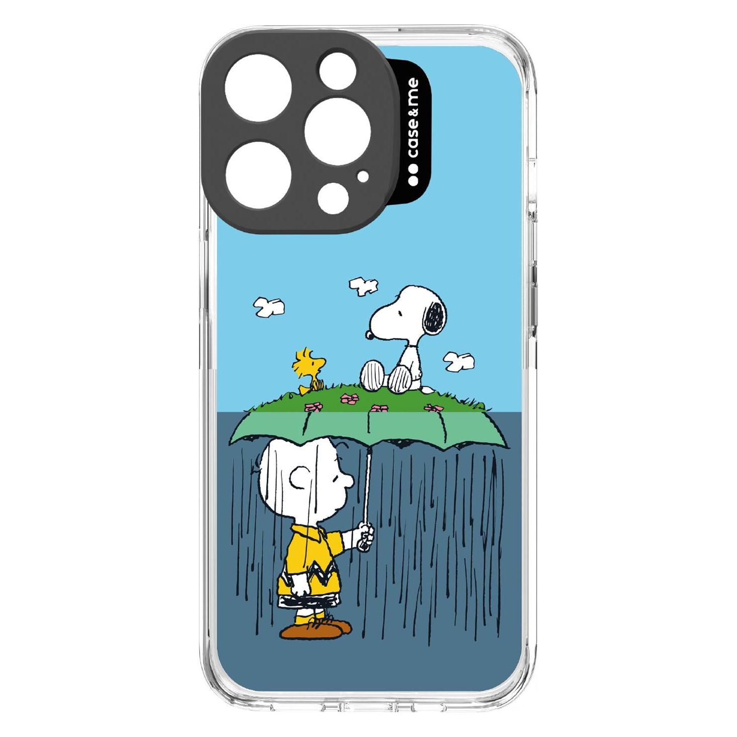 Case & Me case&me Peanuts cover cam logo für iPhone 14 Pro design1 Linus Umbrella (Apple iPhone 14 Pro) (CMPNUTSCOVCIP1461P1)