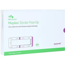 Mepilex Border Post-op Verband haftend 1 10 St