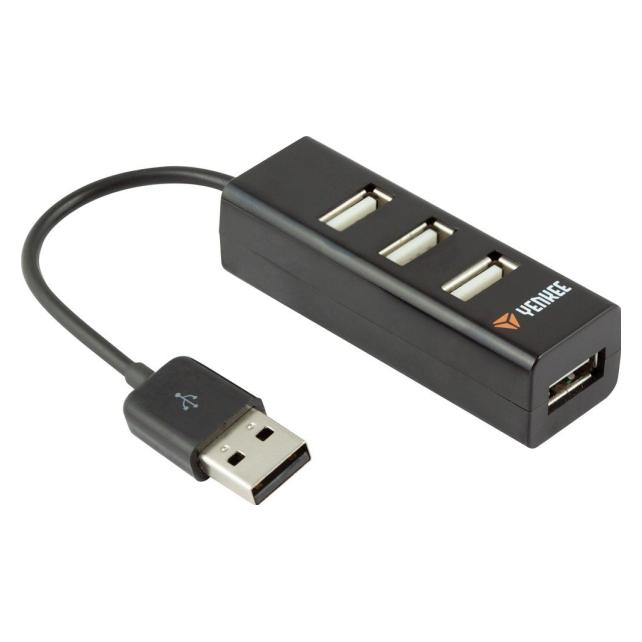 Yenkee HUB USB YHB 4001BK 4x USB-A 2.0 (45007826) (USB-A, 4 Ports) (45007826)