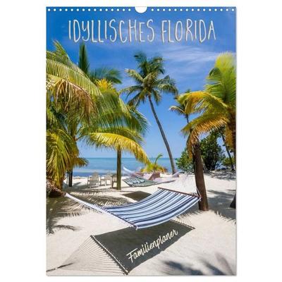 Idyllisches Florida / Familienplaner (Wandkalender 2026 DIN A3 hoch), CALVENDO Monatskalender