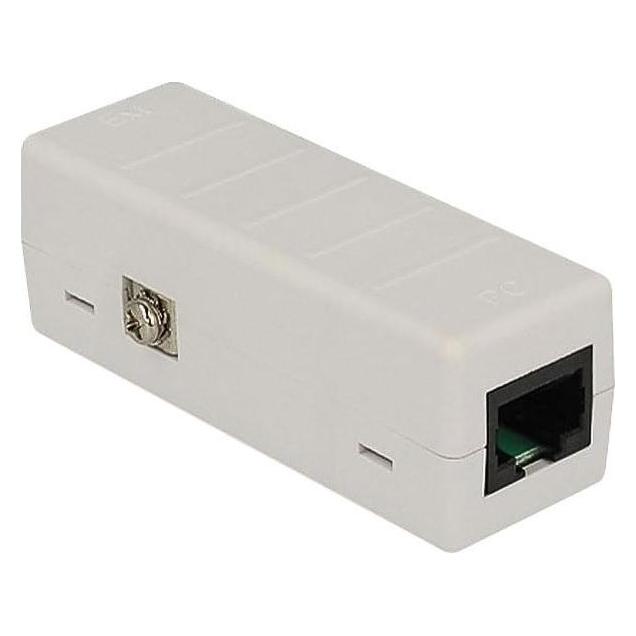 Delock Netzwerk Isolator mit PoE (Überspannungsschutzadapter) (62620)