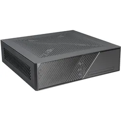 Silverstone SST-ML12B Milo Slim HTPC Slim & compact Mini-ITX Computer Case (Mini-ITX), PC Gehäuse, Schwarz