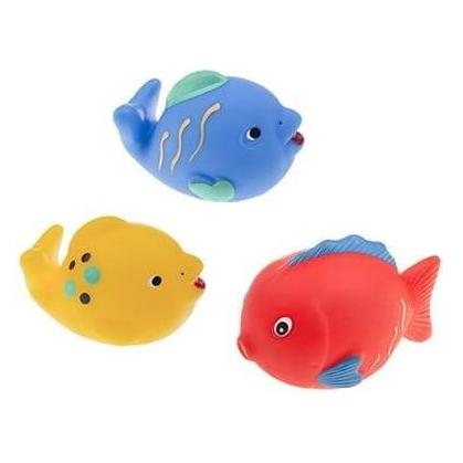 Tullo Tüll-Badespielzeug ohne Schlitz für Wasser, Fische, 3-tlg., 5-8 cm, 509 (AM 509A)