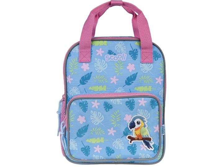 Kinderrucksack SCOOLI Mini-Me , Kinder, Gr. B/H/T: 24cm x 29cm x 13cm, blau (paula papagei), Polyester, Rucksäcke Kinderrucksack, für den Kindergarten