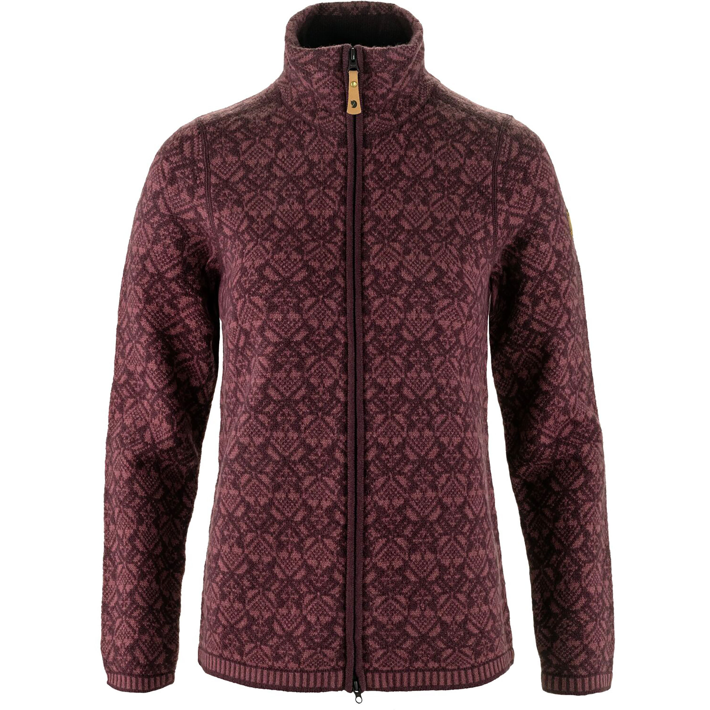 Fjällräven Snow Cardigan Damen Freizeitjacke, Parkas rot Größe XS Trekking Geruchsneutralisierend
