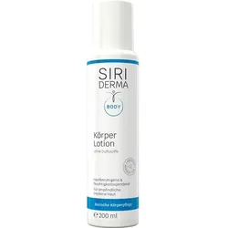 Siriderma Körperlotion ohne Duftstoffe 200 ML