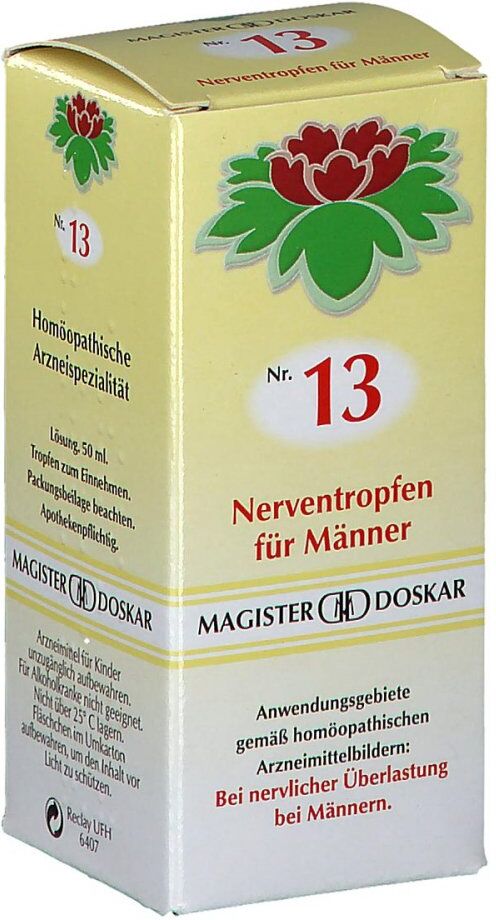 Magister Doskar Nummer 13 Nerventropfen für Männer 50ml