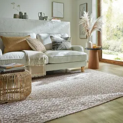 Wollteppich handgewebt Beige 80 x 150 cm - ROTHER   Kadima Design