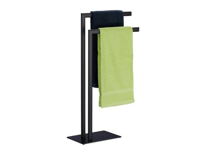 Relaxdays Handtuchständer schwarz