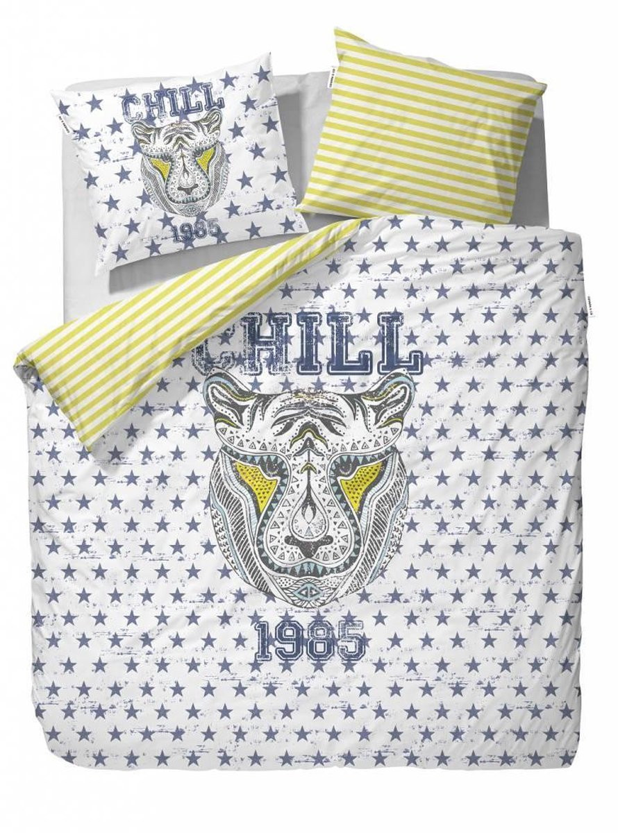 Covers & Co Seth Dekbedovertrek Lits-jumeaux - Wit - 240 x 220 cm