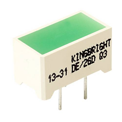 Kingbright DE/2GD LED-Bargraph 2fach Grün (L x B x H) 14 x 7.5 x 8mm