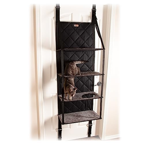 K&H Pet Products Hangende Krabboom Grijs - Klimtoestel voor katten met 4 verdiepingen