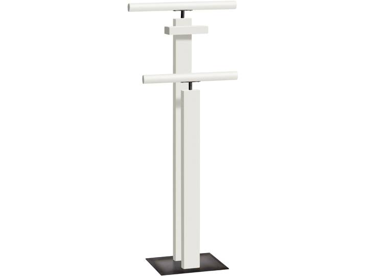 Hasena Herrendiener Claudio weiss, schmiedeisenfarbig Buche, Stahl B 45 cm