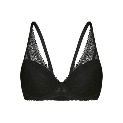 Schalen-BH SASSA "Schalen BH Tempting Passion", Damen, Gr. 85, Cup B, schwarz, Spitze, Obermaterial: 86% Polyamid PA. 14% Elasthan EL., BHs Schalen-BH