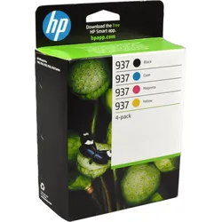 4 HP Tinten 6C400NE 937 Multipack KCMY