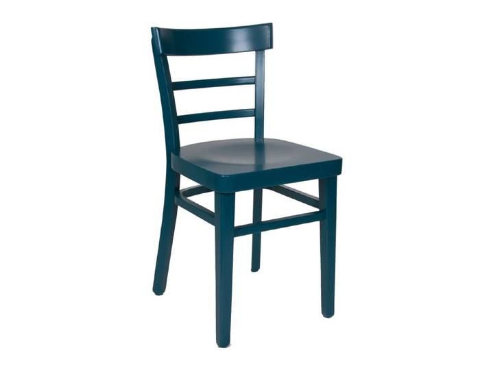 einrichtungsdesign24 Küchenstuhl Küchenstuhl Laura farbiger Holzstuhl Esstisch Esszimmer Retro Vintage, Gestell Massivholz