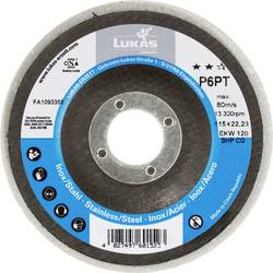 LUKAS-ERZETT A671611512014 Polierteller P6PT Ø 115 mm fein Korn 120 für Winkelschleifer flach Kompaktkorn